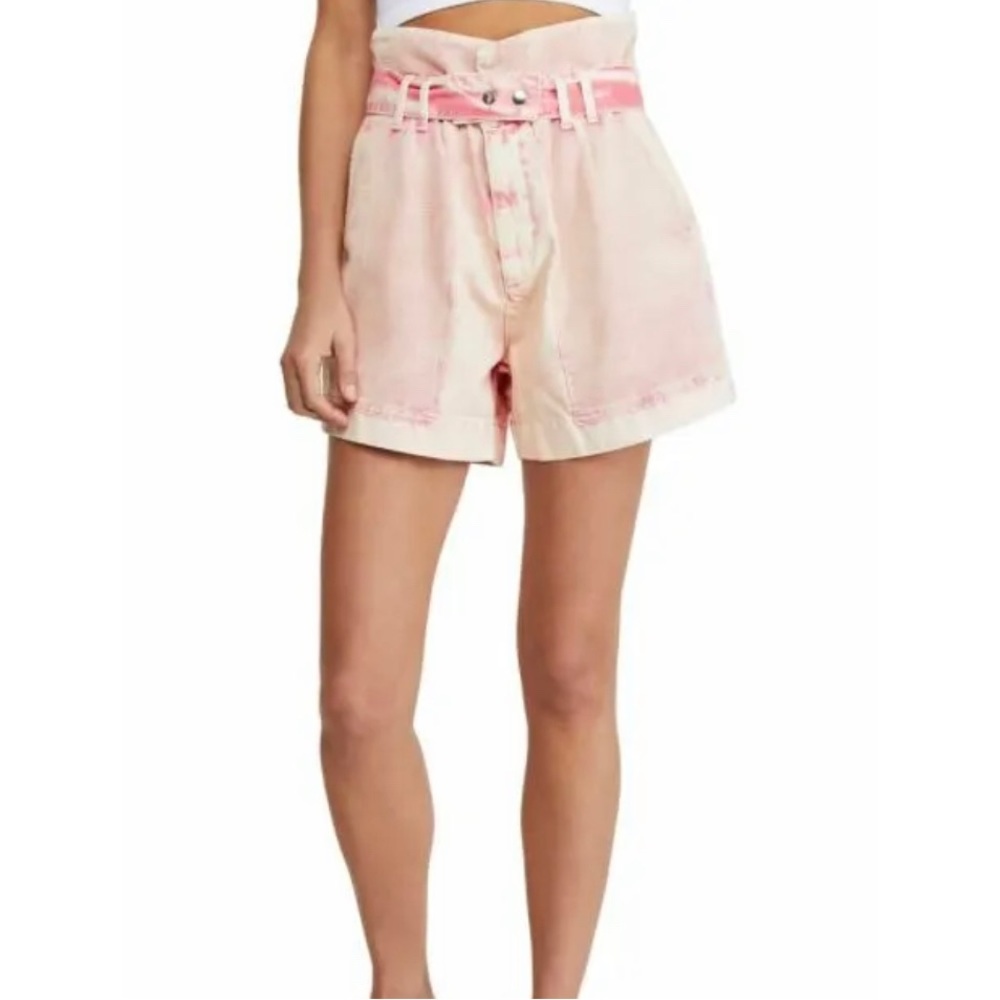 Free People pink paperbag shorts Olivia